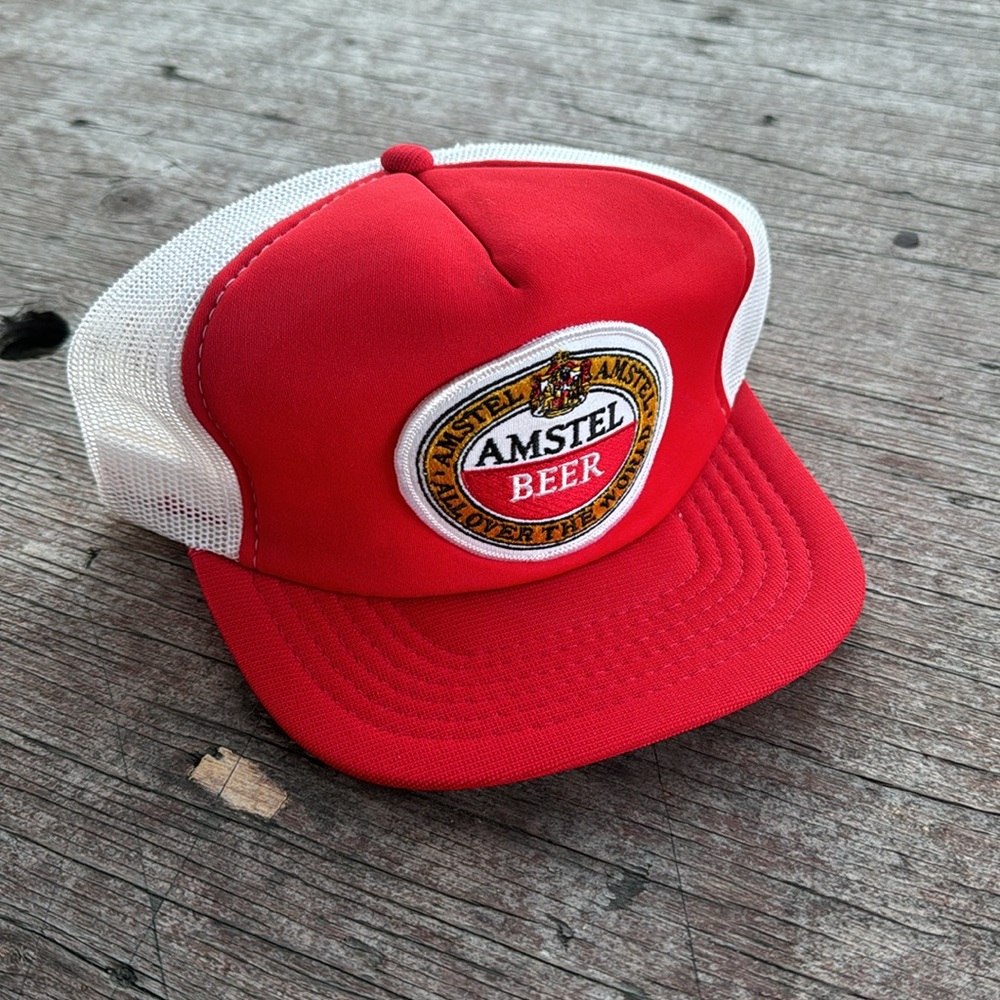 Vintage Amstel Beer Snapback / Trucker Style / 80s / 90s